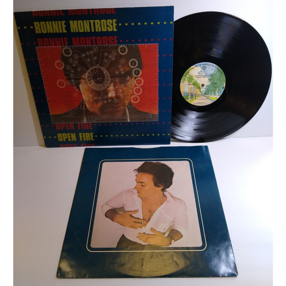 Ronnie Montrose Open Fire Vinyl LP Record Album Hard Rock Metal 1978 + Inner